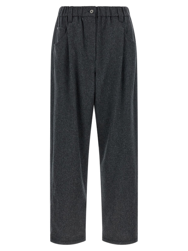 Brunello Cucinelli 100% wool trousers in gray