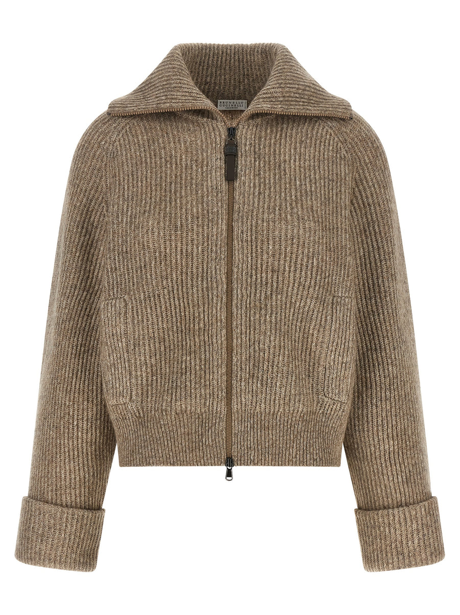Brunello Cucinelli 48% Cashmere cardigan in beige