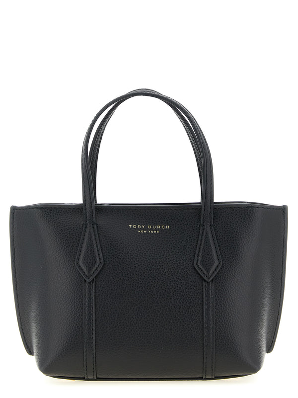 Tory Burch 100% cowhide leather top handle bag in black