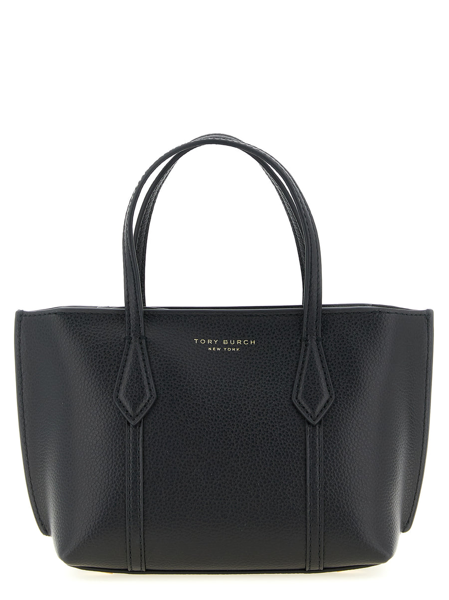 Tory Burch 100% cowhide leather top handle bag in black