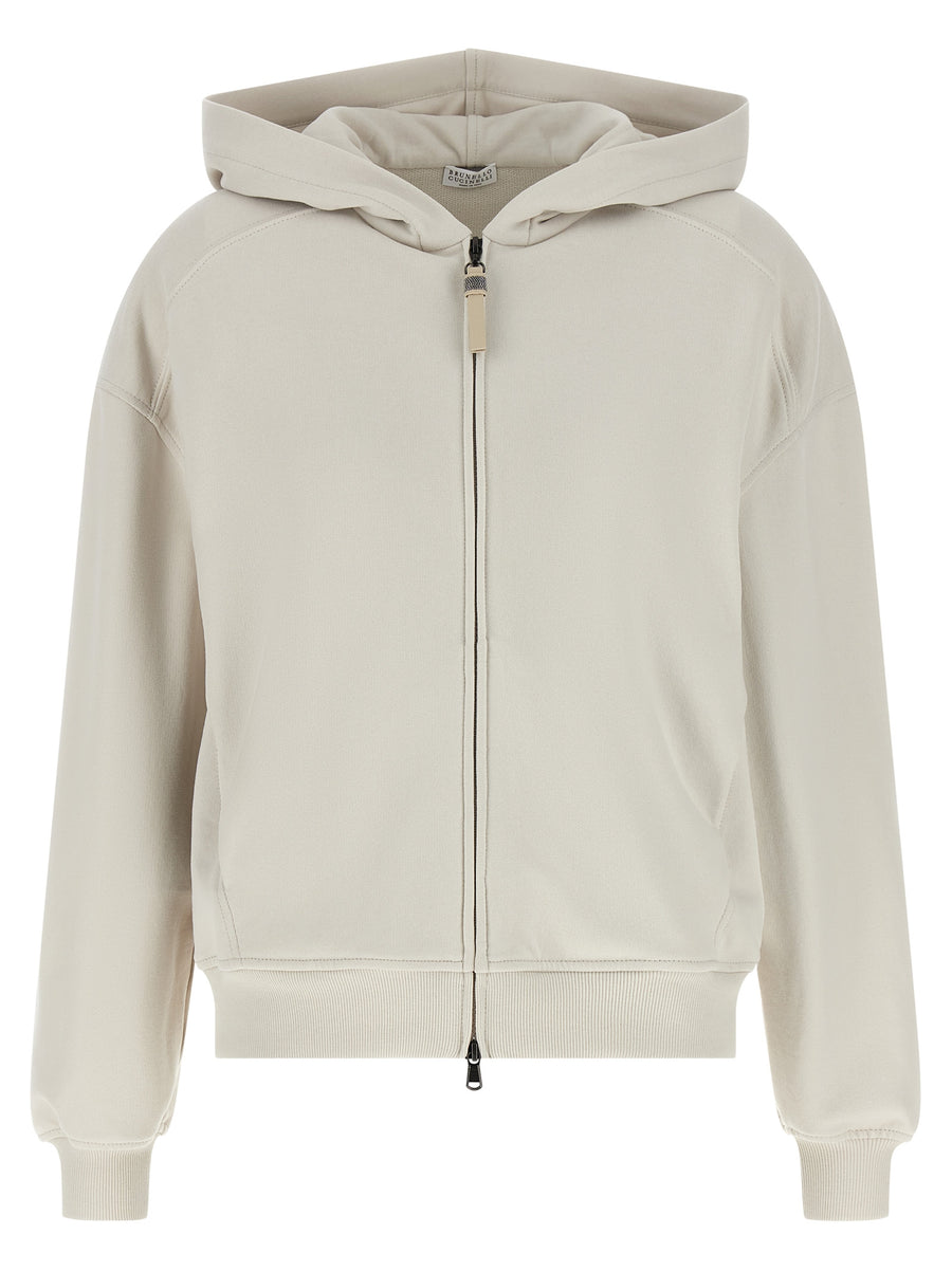 Brunello Cucinelli 100% Cotton hoodie in beige