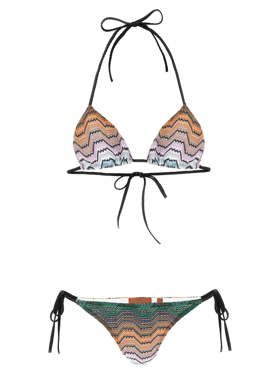 Missoni 82% viscose bikini in multicolor