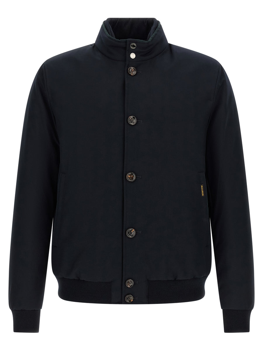 Moorer 90% wool jacket in blue