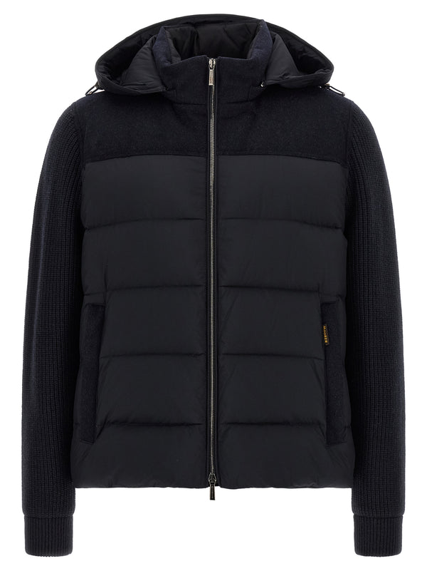 Moorer 90% wool down jacket in blue