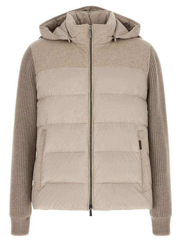 Moorer 90% Wool down jacket in beige