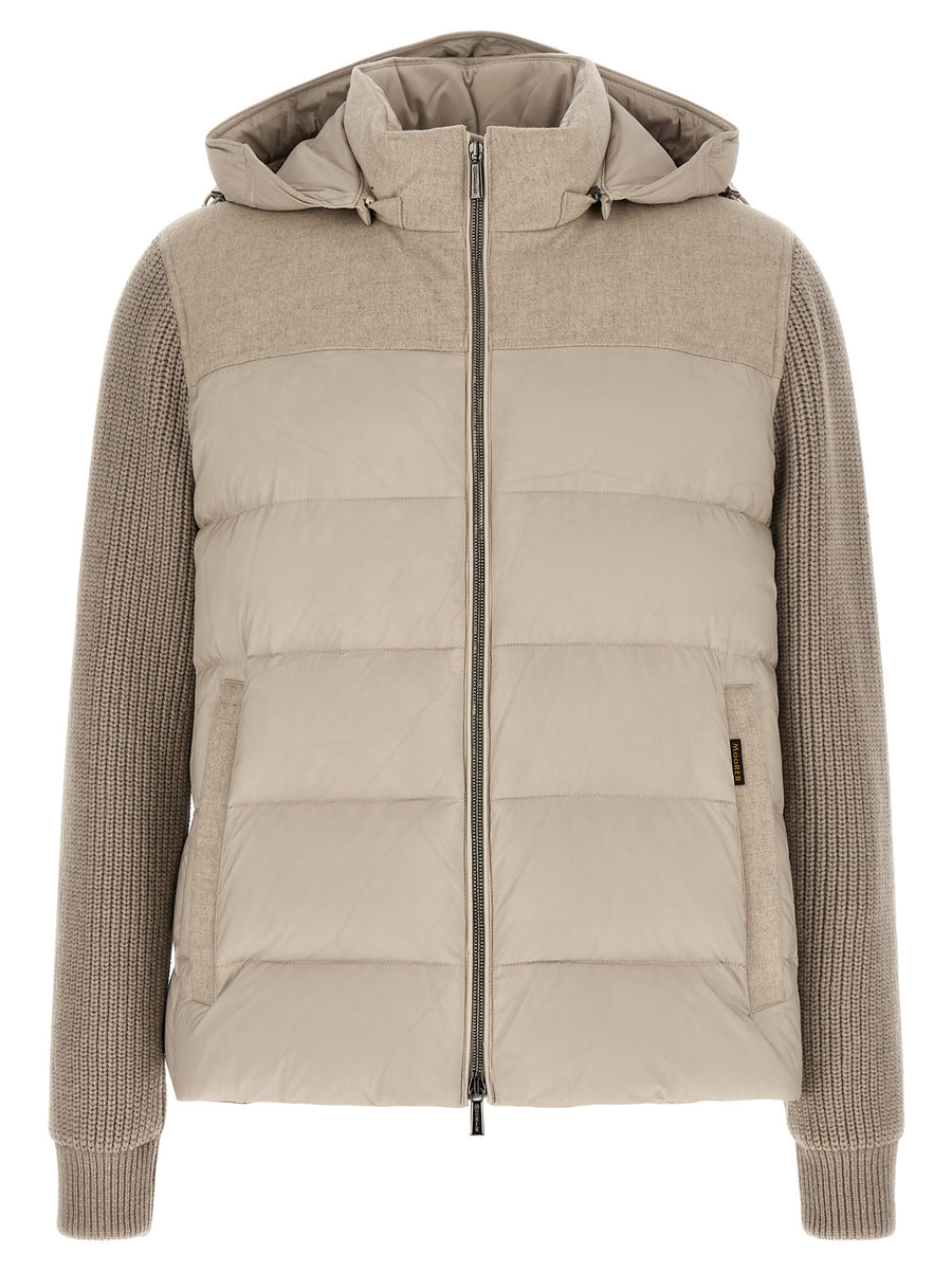 Moorer 90% Wool down jacket in beige