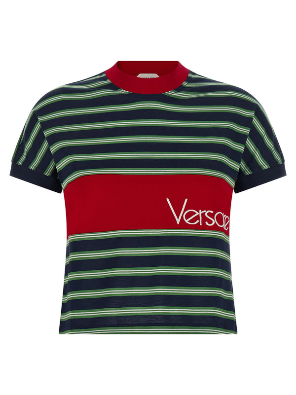 Versace 100% cotton t-shirt in multicolor