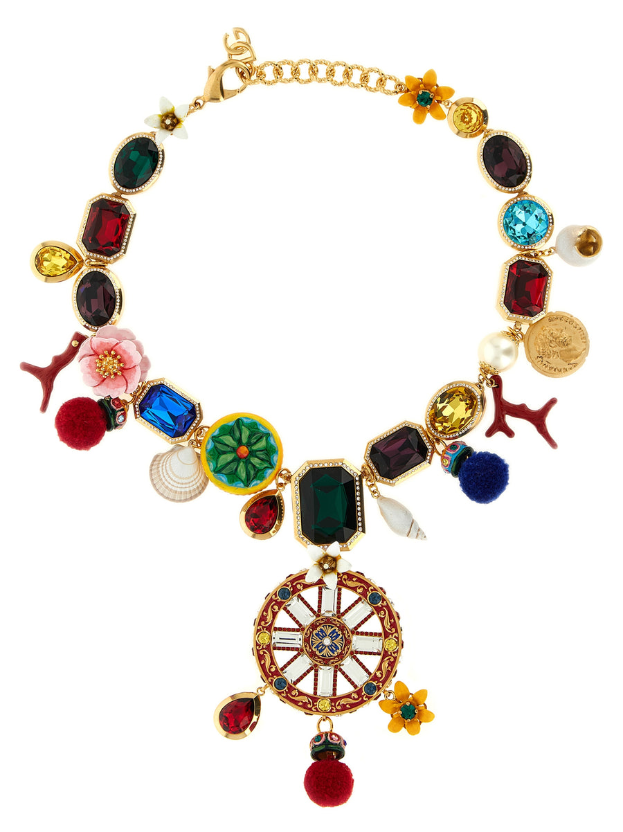 Dolce & Gabbana 50% Brass necklace in multicolor