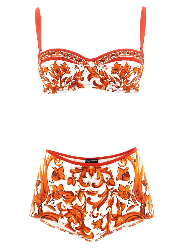 Dolce & Gabbana 74% polyamide bikini in orange