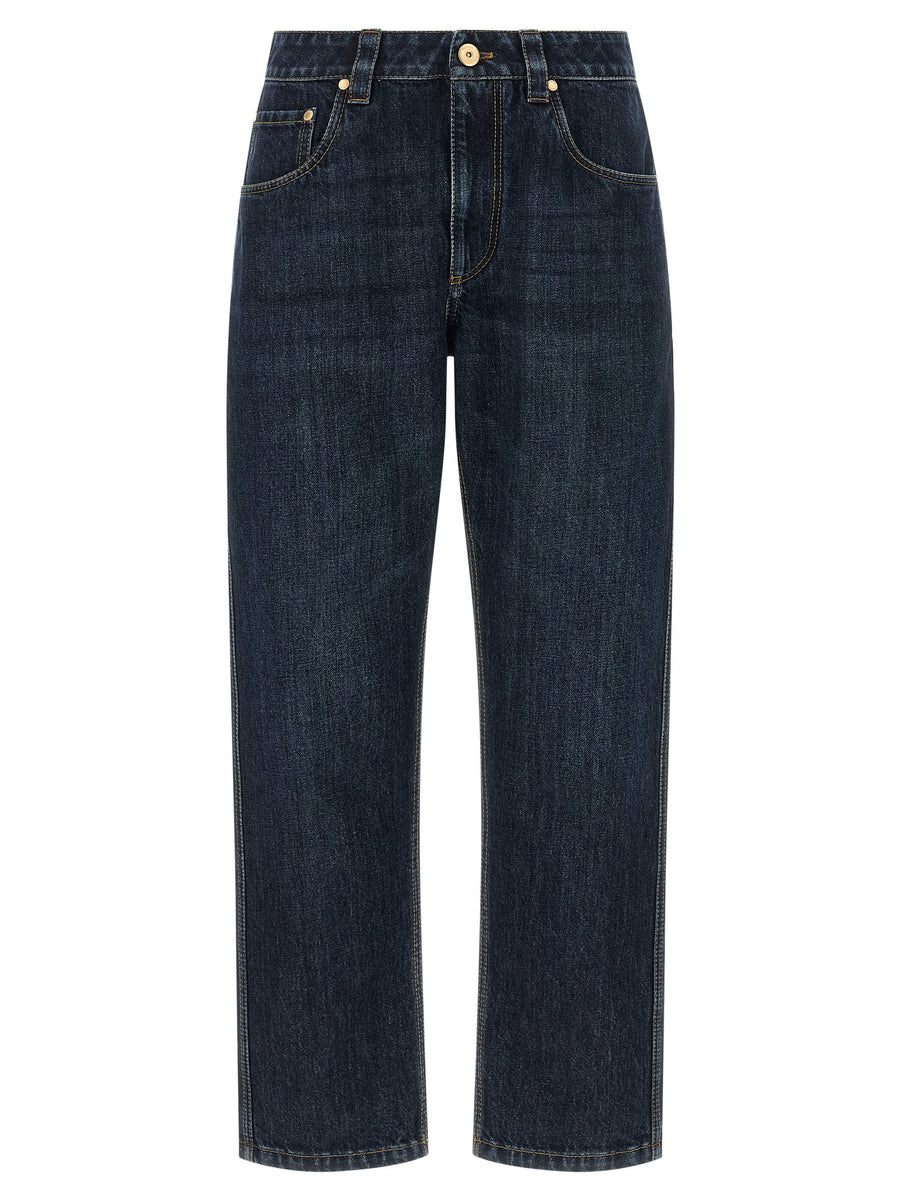 Brunello Cucinelli 100% cotton jeans in blue