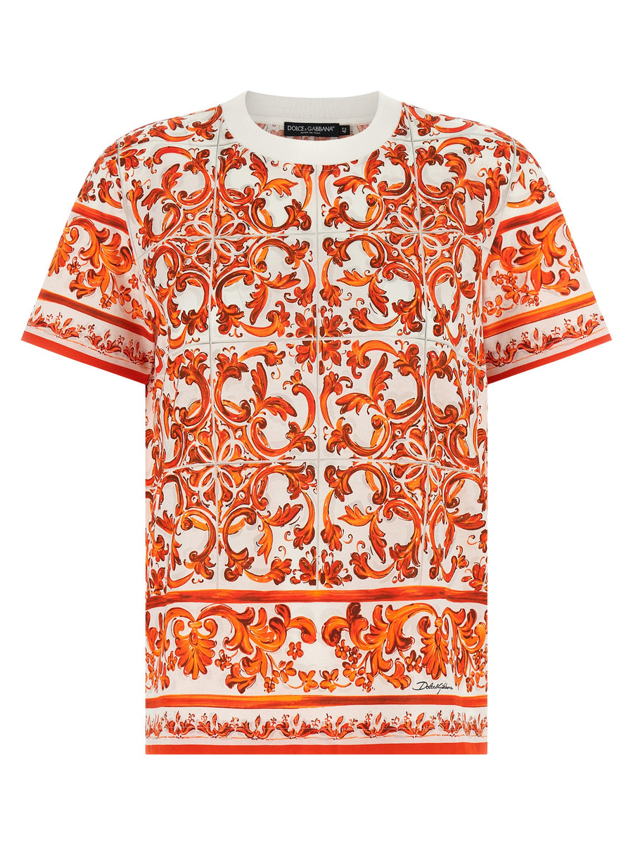 Dolce & Gabbana 100% Cotton t-shirt in orange