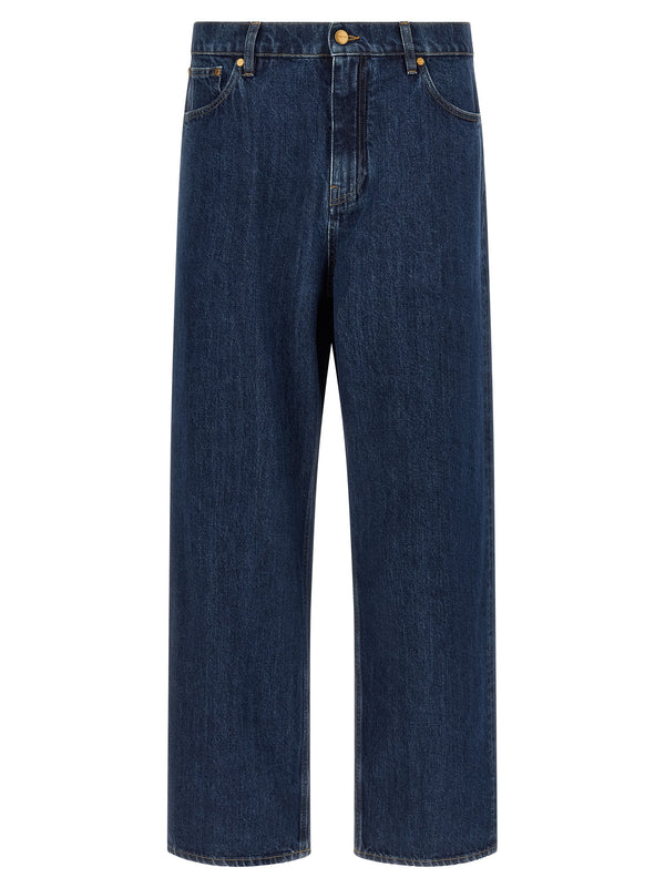 Jil Sander 100% cotton jeans in blue