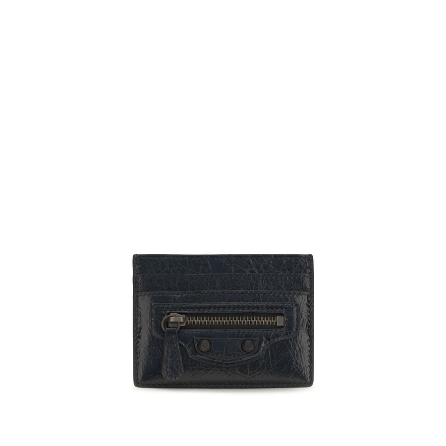 Balenciaga 100% Lamb Ovis Aries card case in black
