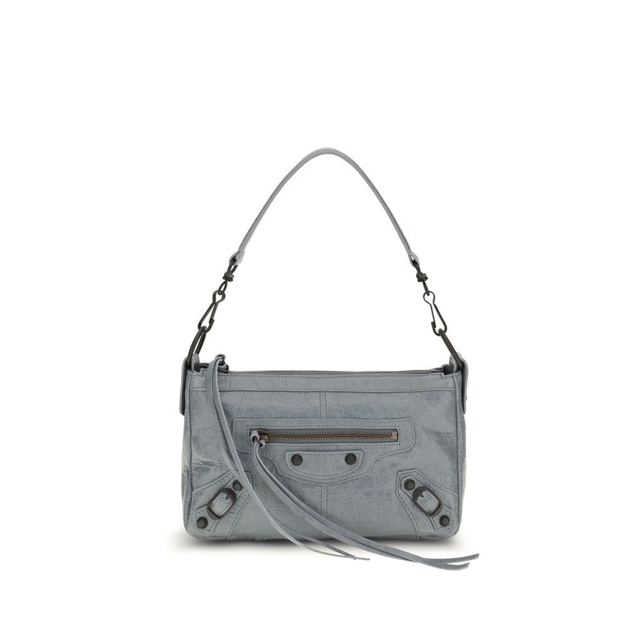 Balenciaga 100% Lambskin shoulder bag in gray