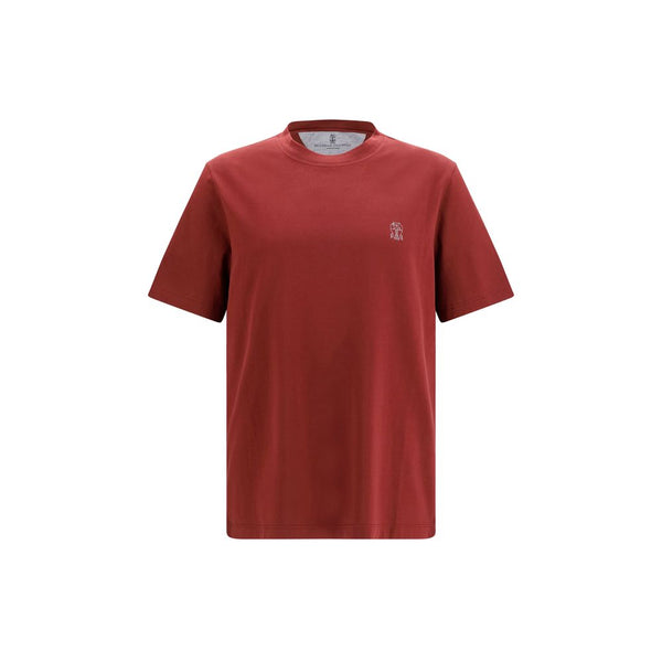 Brunello Cucinelli 100% Cotton t-shirt in red
