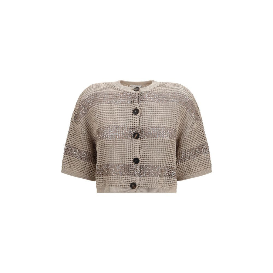 Brunello Cucinelli 100% Cotton cardigan in beige