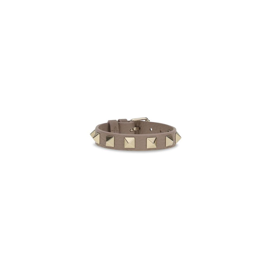 Valentino Garavani 100% Calf Leather Bos Taurus bracelet in gray
