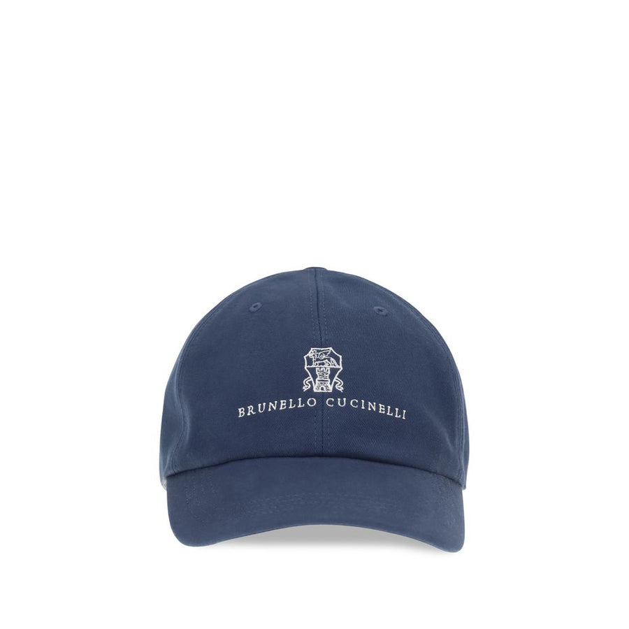 Brunello Cucinelli BRM252D9850CHB71BB 100% Cotton baseball cap in navy