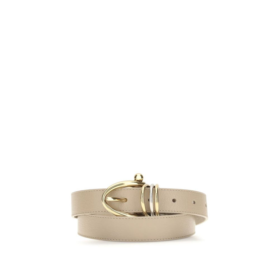 Chloé 100% Calf Leather Bos Taurus belt in beige