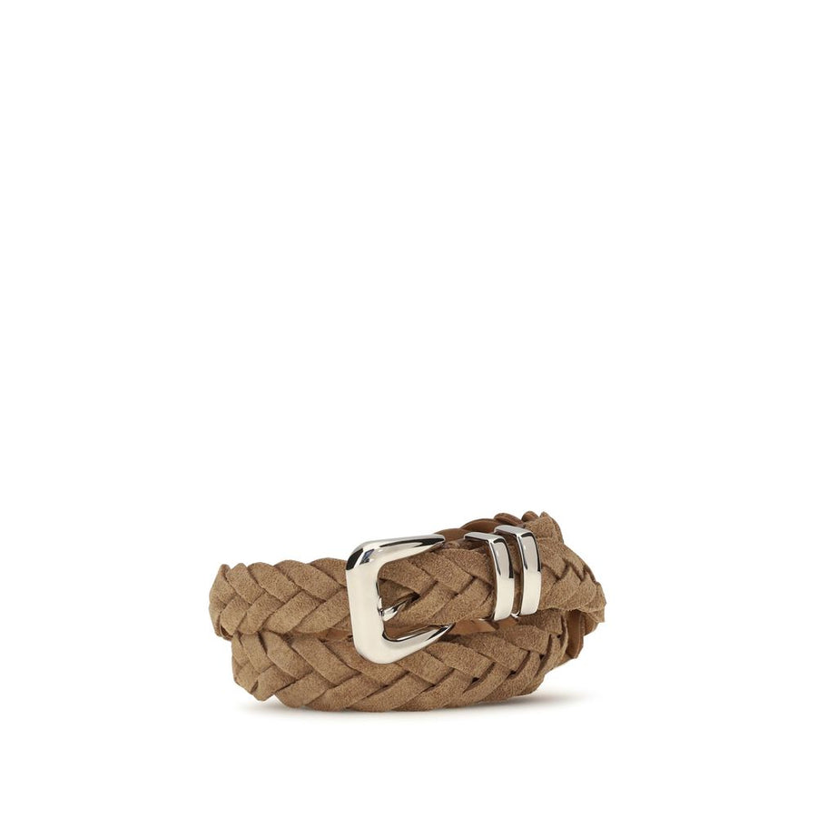 Brunello Cucinelli 100% Calf Leather Bos Taurus belt in beige
