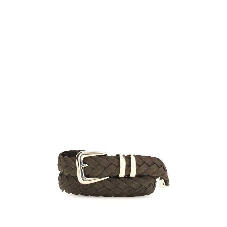 Brunello Cucinelli 100% Calf Leather Bos Taurus belt in brown