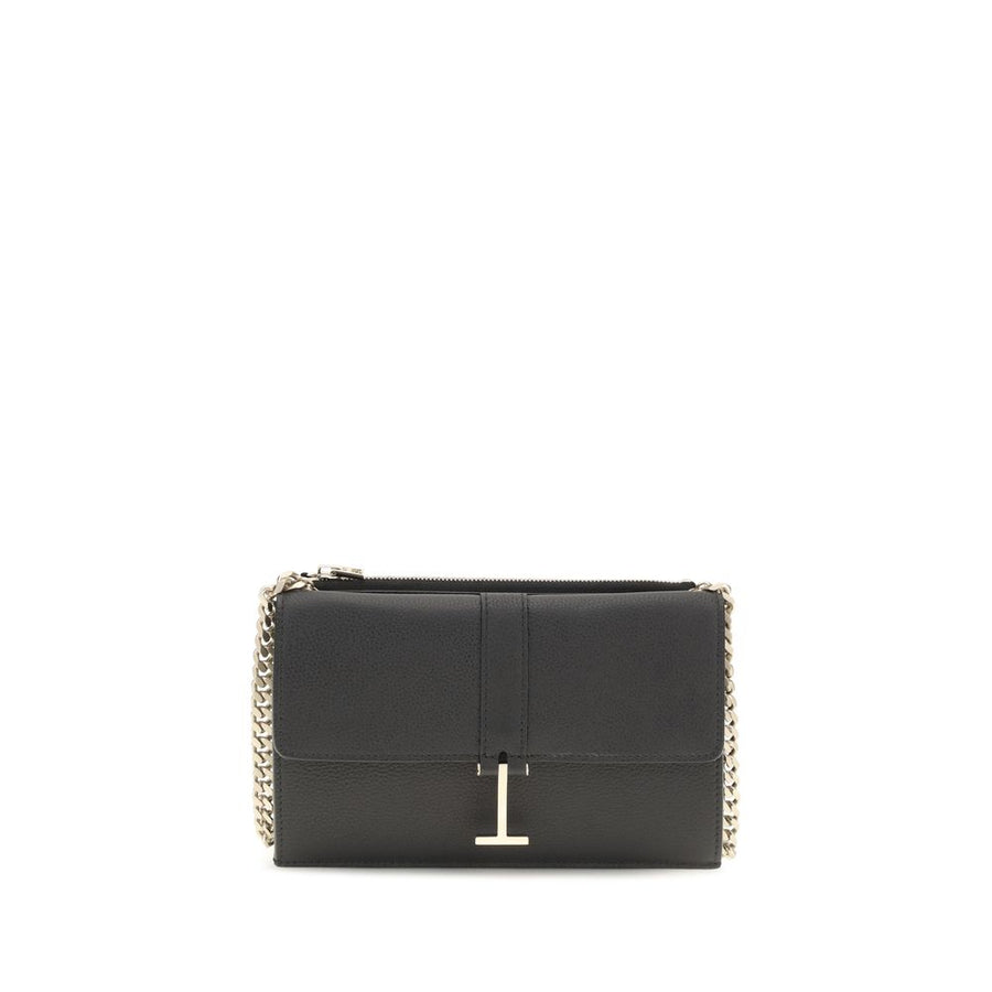 Tom Ford 100% Calf Leather Bos Taurus shoulder bag in black