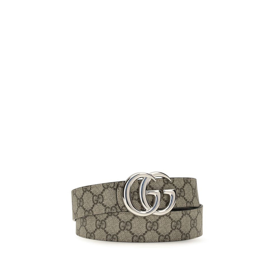 Gucci 100% Calf Leather Bos Taurus belt in beige