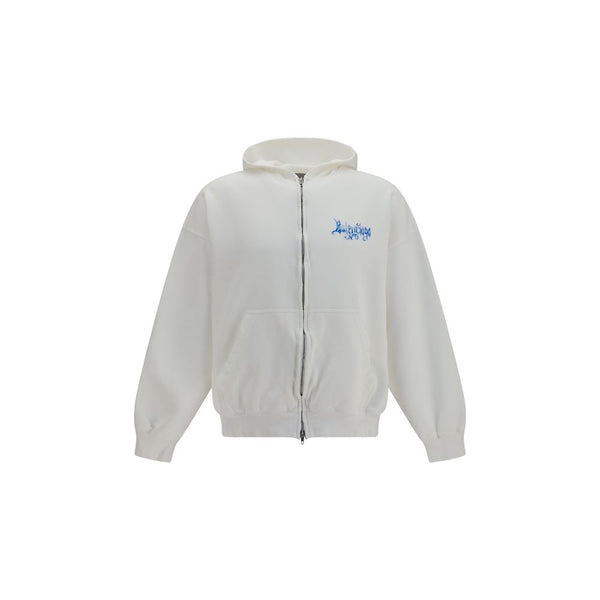 Balenciaga 100% Cotton hoodie in white