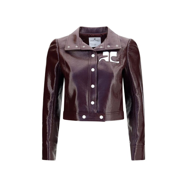 CourrèGes 88% Cotton jacket in purple