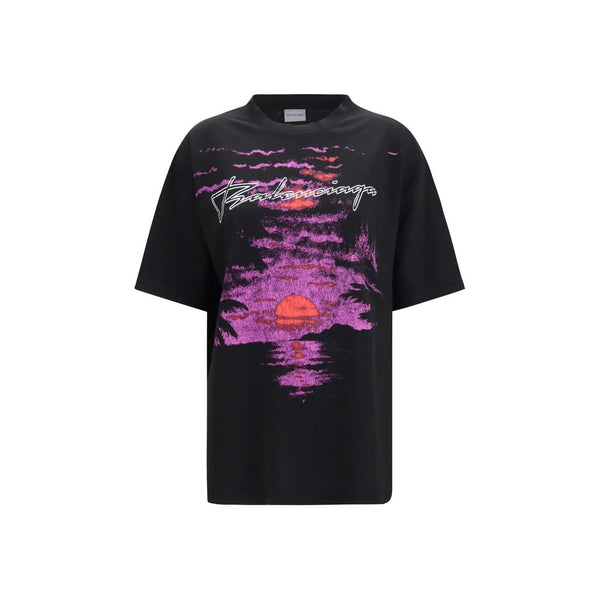 Balenciaga 99% Cotton 1% Elastane t-shirt in black