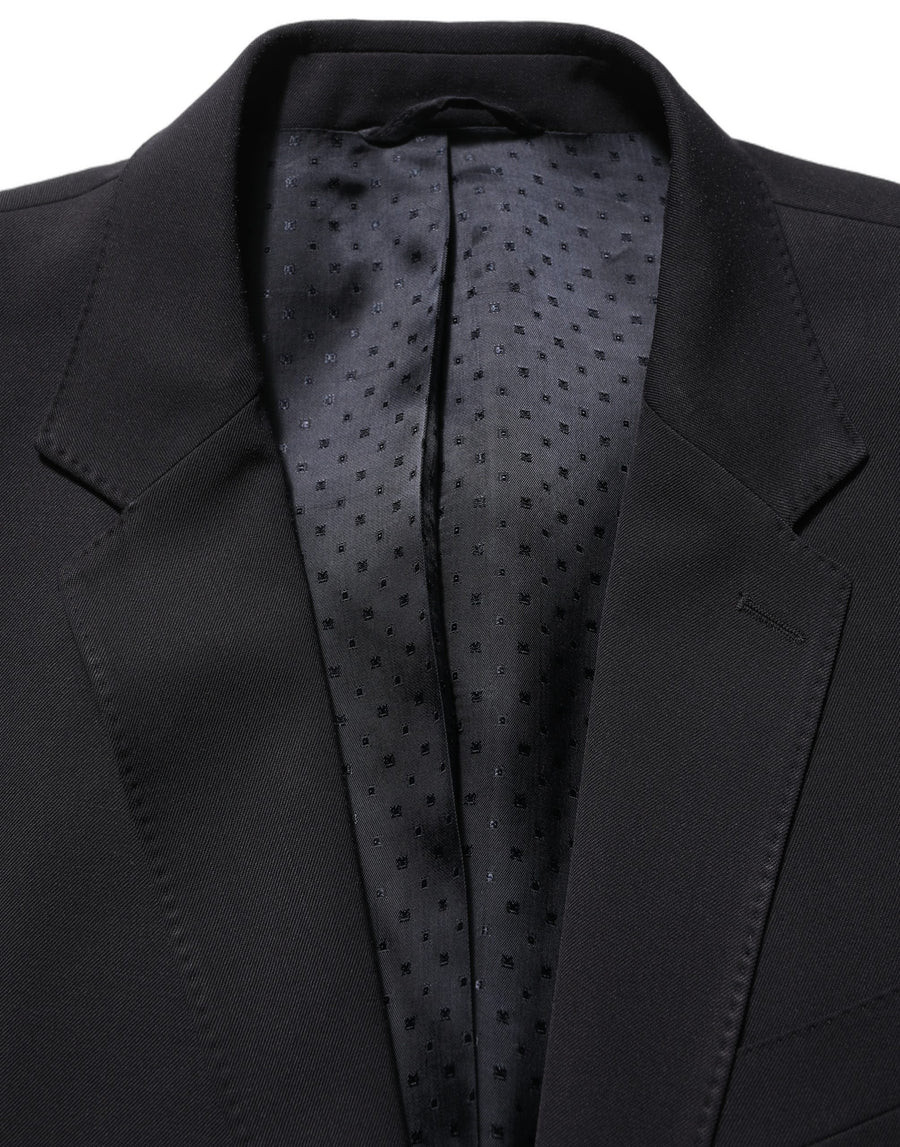 Dolce & Gabbana 58% Virgin Wool pant suit in black