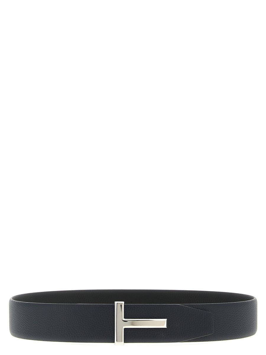 Tom Ford 100% calfskin leather belt in black