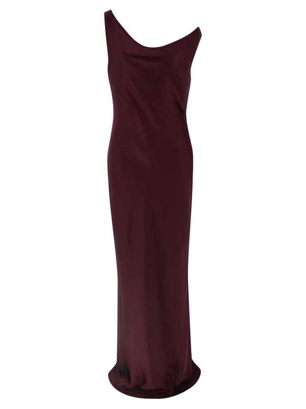 Norma Kamali 100% Polyester dress in bordeaux