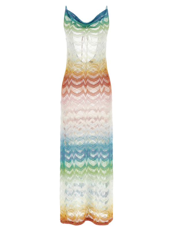 Missoni 88% viscose dress in multicolor