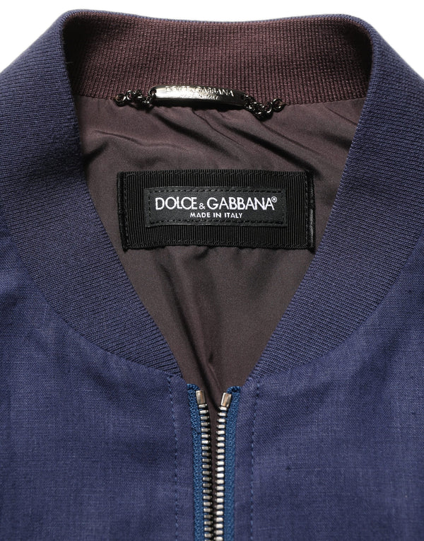 Dolce & Gabbana 100% Linen jacket in blue