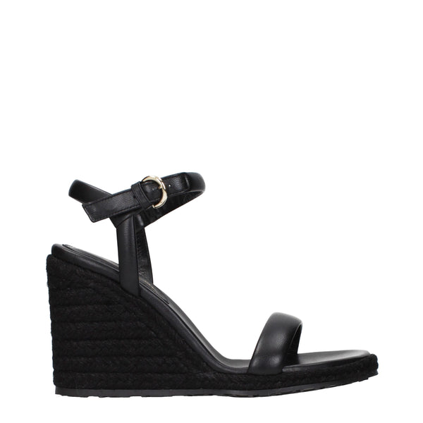 Gianvito Rossi wedge sandal in black