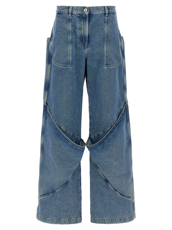 The Attico 100% cotton jeans in blue