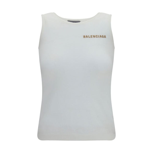 Balenciaga 81% Cotton 19% Polyamide tank top in white