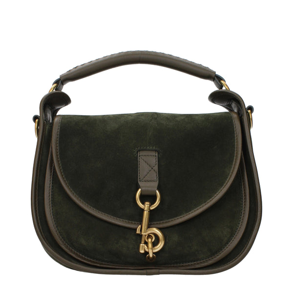Burberry Suede shoulder bag in green