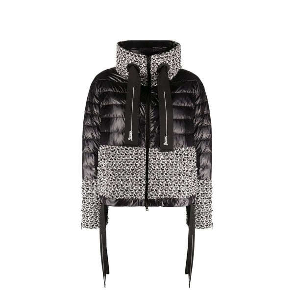 Herno 100% Polyamide outer down jacket in black