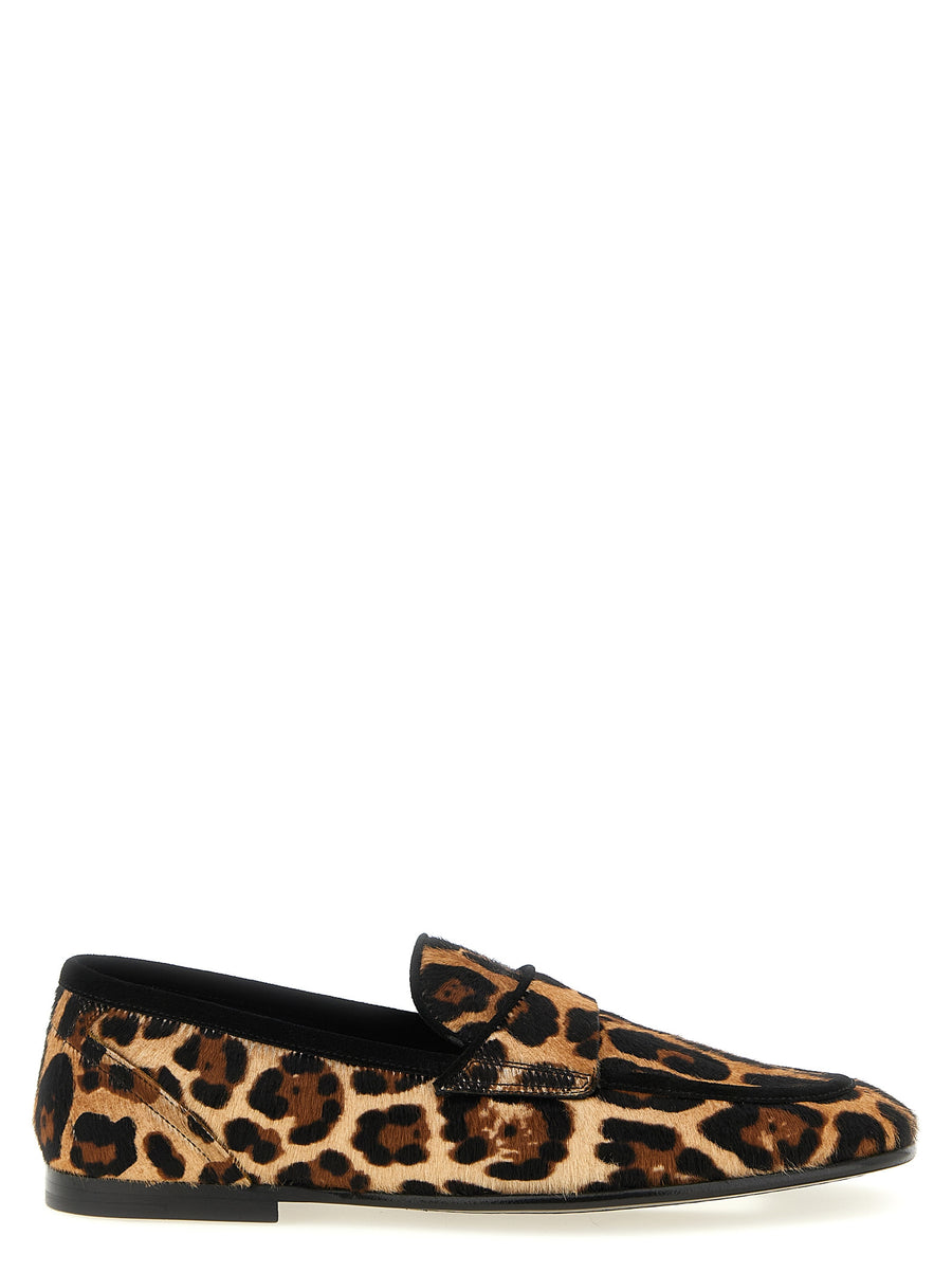 Dolce & Gabbana 100% calfskin leather (Bos Taurus) loafer in brown