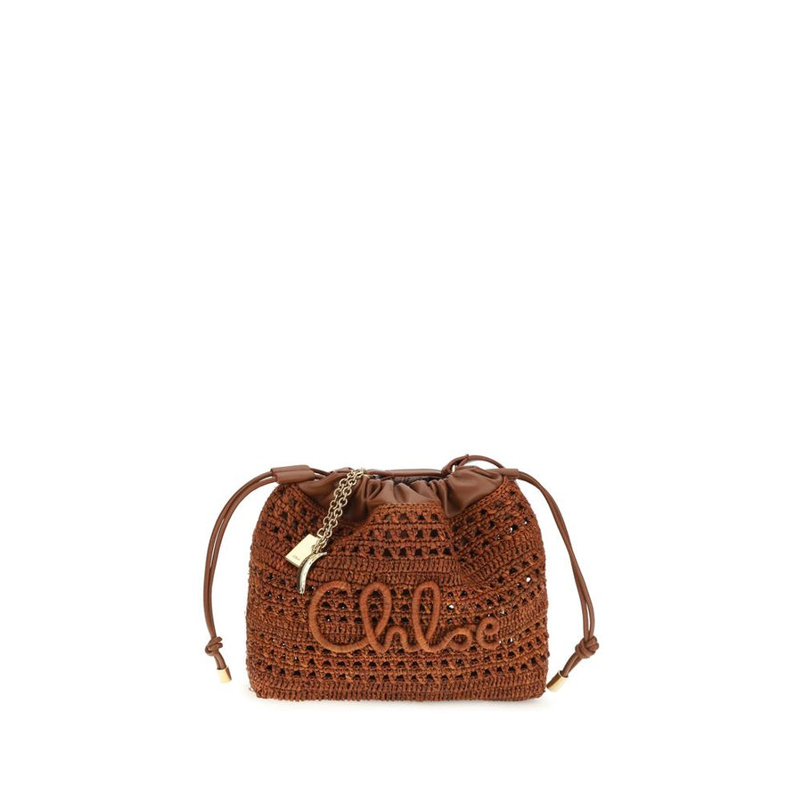 Chloé 100% Raffia shoulder bag in brown