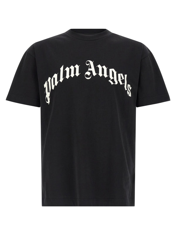 Palm Angels 100% cotton t-shirt in black