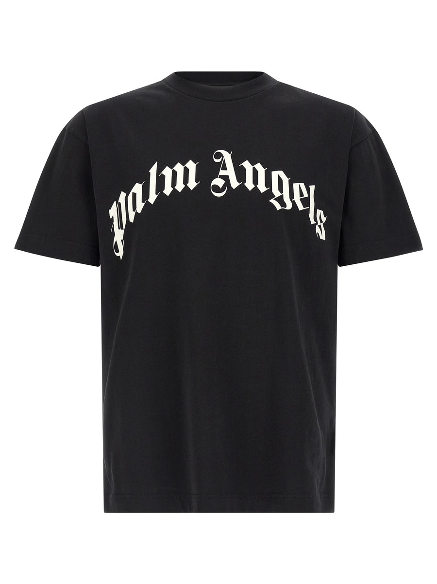 Palm Angels 100% cotton t-shirt in black