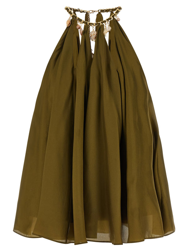 Zimmermann 100% silk blouse in green