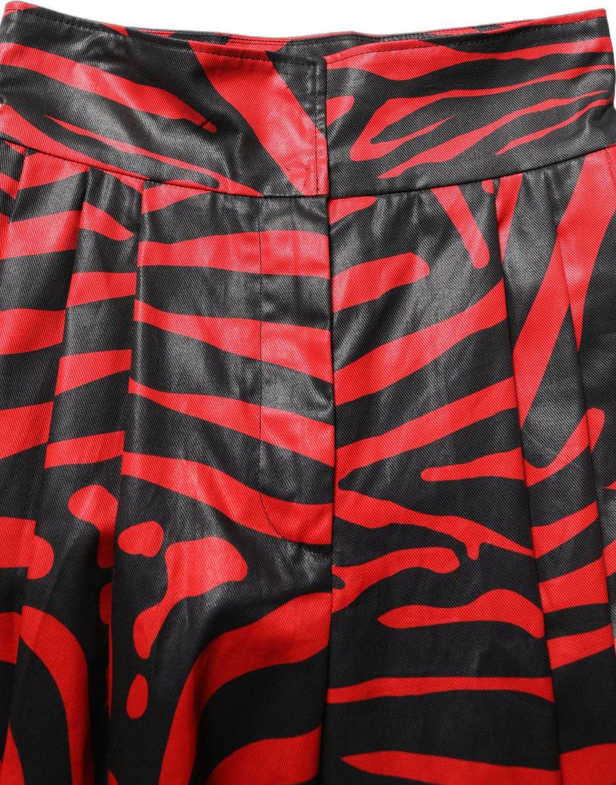 Dolce & Gabbana 99% Cotton trousers in red