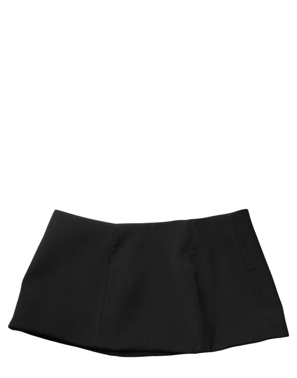 Dolce & Gabbana 99% Virgin Wool 1% Nylon skirt in black