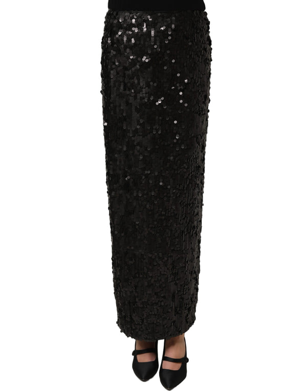 Dolce & Gabbana 100% Nylon (external) skirt in black