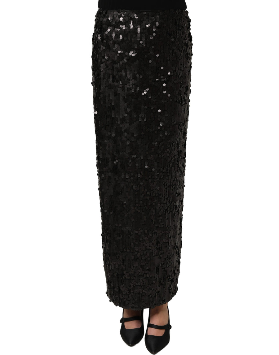 Dolce & Gabbana 100% Nylon (external) skirt in black