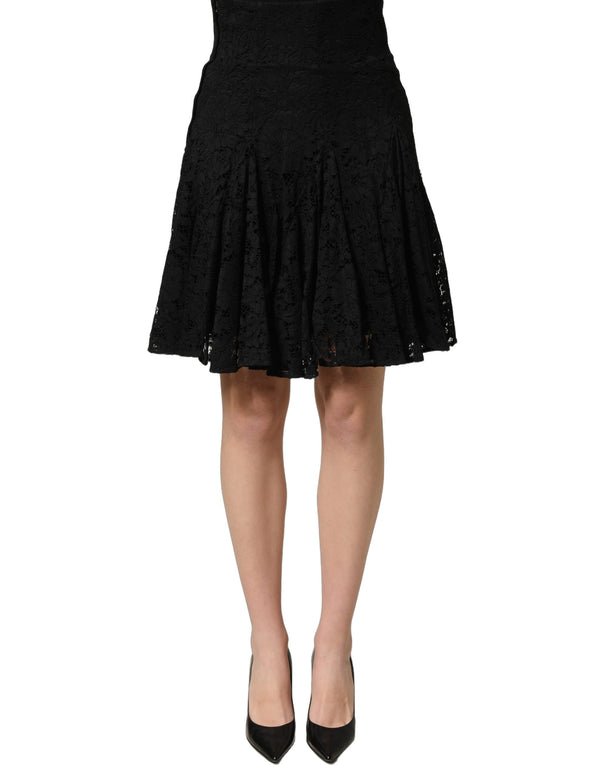 Dolce & Gabbana 77% Cotton 17% Viscose 6% Nylon skirt in black